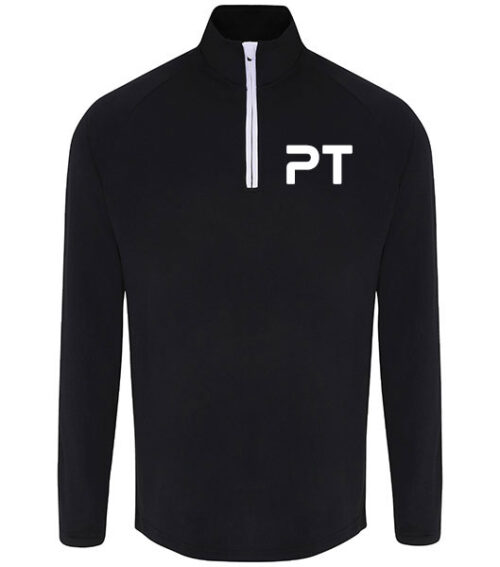 Mens Zip Up Black and White