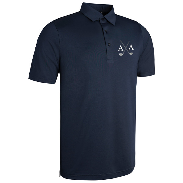 Glenmuir-Mens-Polo-Navy Glenmuir Mens Polo Shirt Navy Personalised Initials