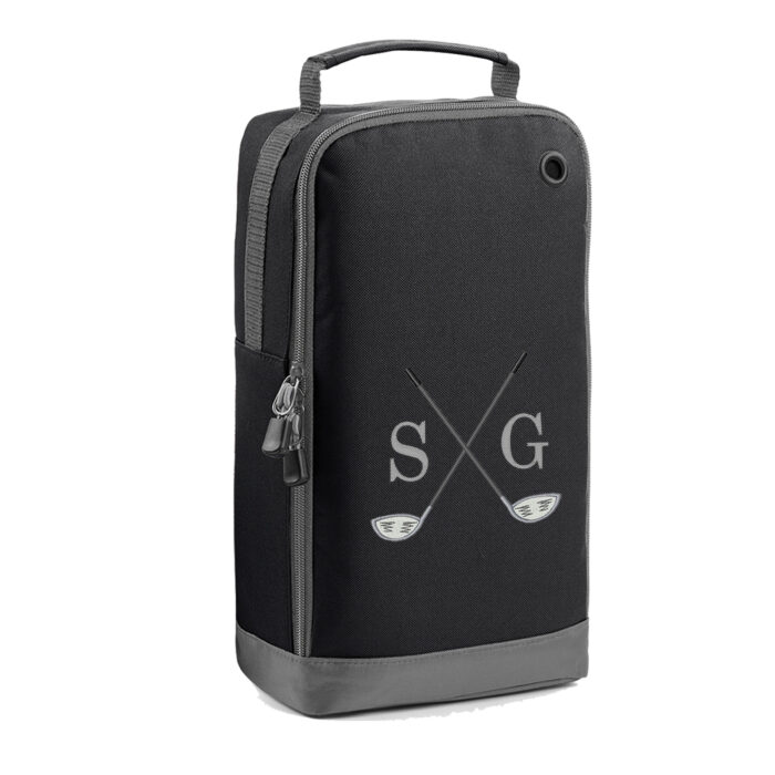 Black Golf Shoe Bag