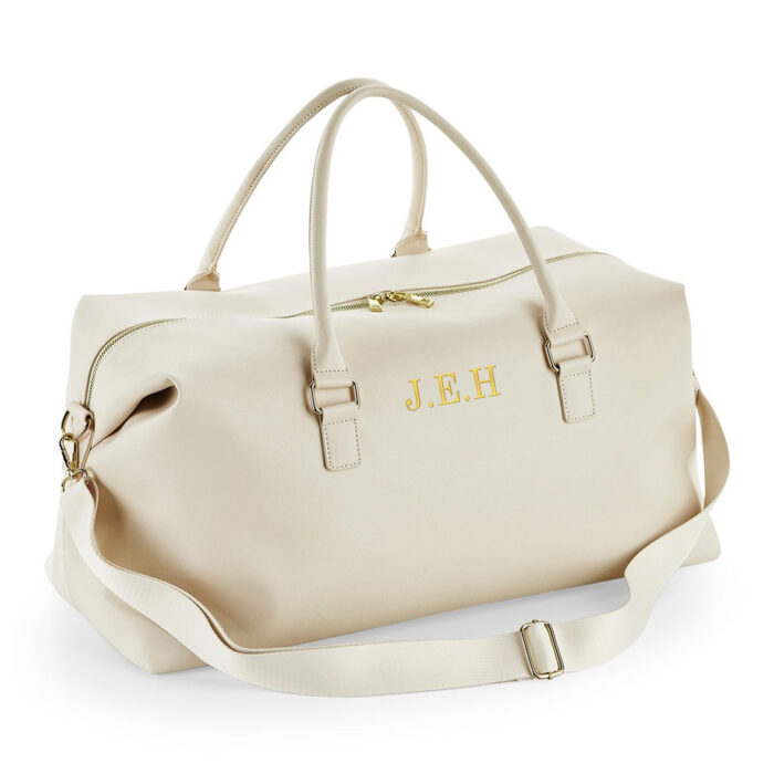 Women's Oyster Weekender Bag Personalised With Initials