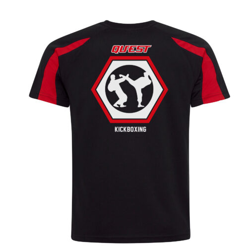 Quest Kickboxing Contrast Kids T-Shirt Back