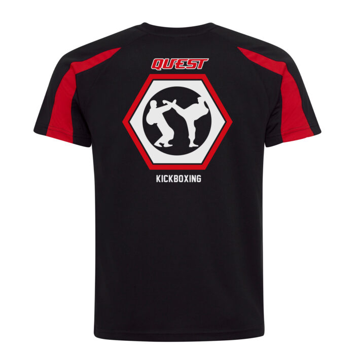 Quest Kickboxing Fight Team Mens T-Shirt Back