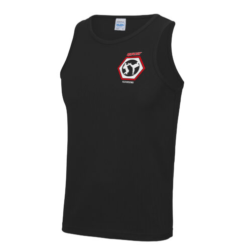 Quest Kickboxing Fight Team Mens Vest Black Front