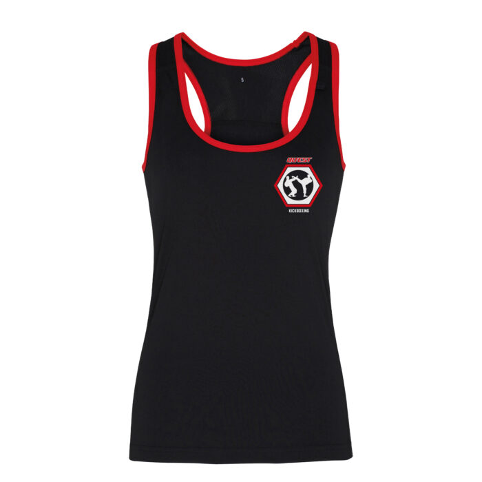 Womens Contrast Trim Vest Quest KickBoxing Front