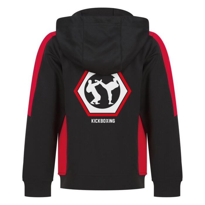 Quest Kickboxing Contrast Kids Hoodie Back