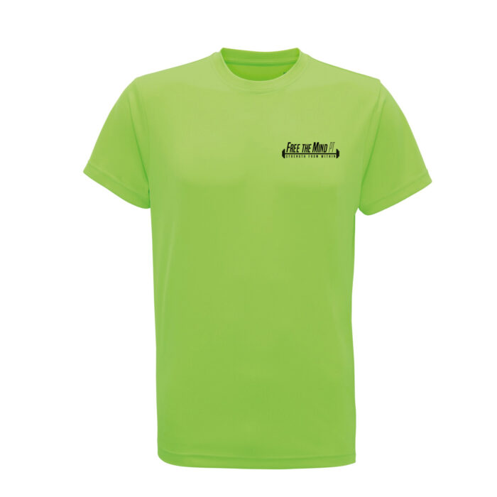 Free The Mind Mens T-Shirt Lime Front