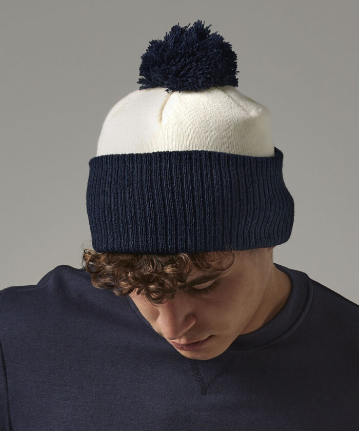 Snowstar? two-tone beanie