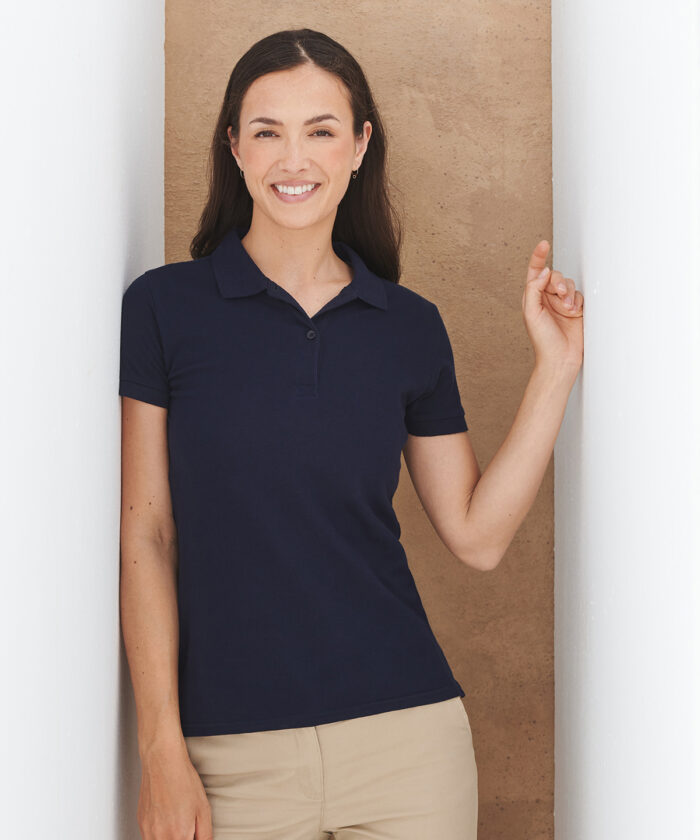 Women's micro-fine piqu? polo shirt