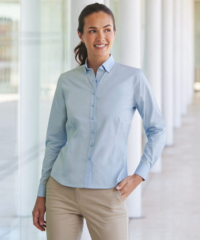 Women?s long sleeve ?cotton-feel? Coolplus? shirt