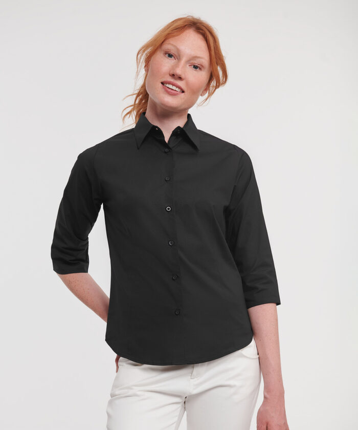 Women's ? sleeve easycare fitted shirt