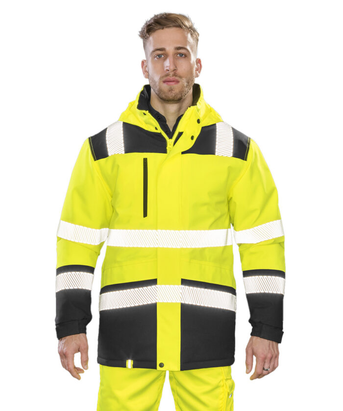 Printable softshell safety coat