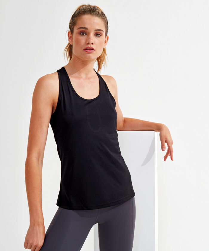 Women's TriDri? yoga knot vest