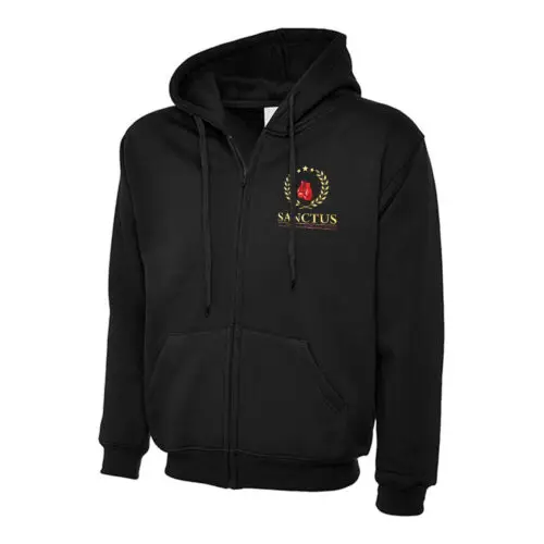 Sanctus Boxing Mens Zipped Hoodie