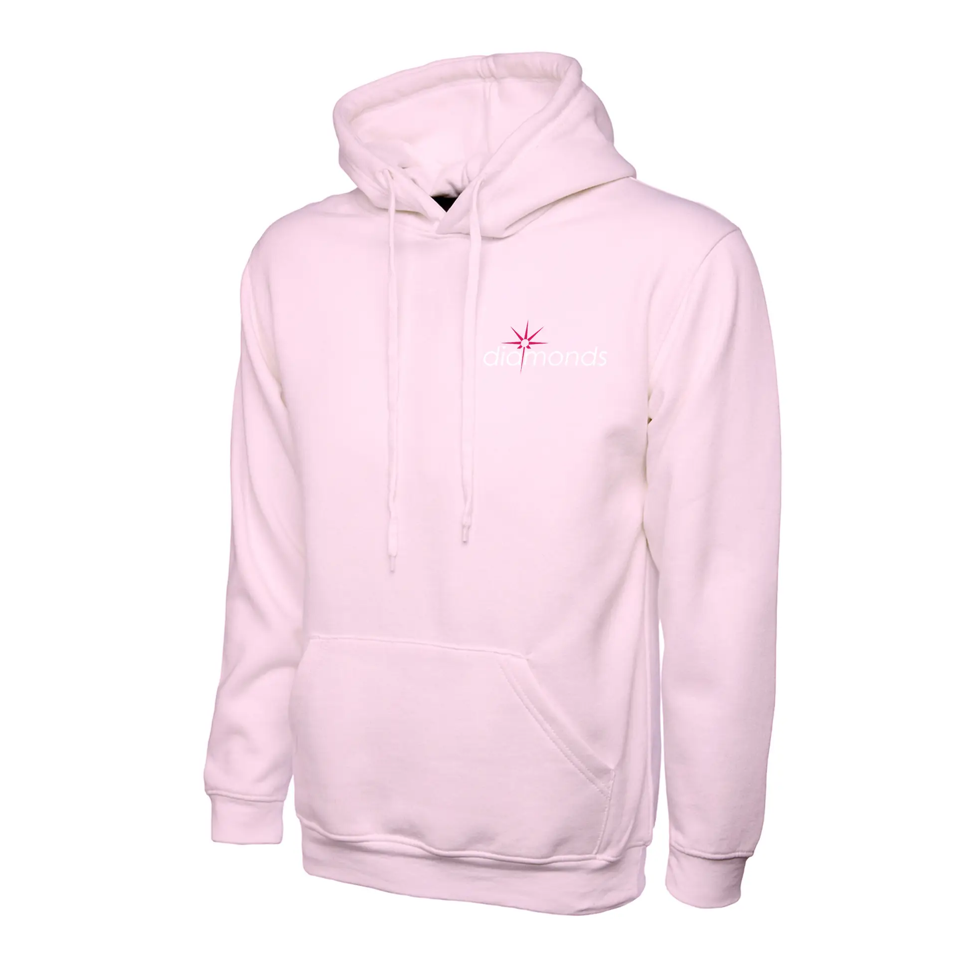 uneek hoodie diamondsgym pink front uneek hoodie diamondsgym pink front